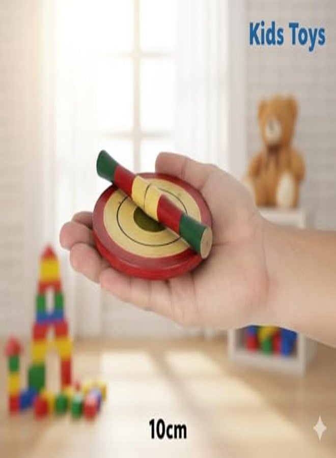 BANNI Kids Wooden Chakla Belan Toy Set | Realistic Mini Kitchen Utensil Play Set | Eco-Friendly Wood Rolling Board & Pin | Fun Toy for Pretend Cooking - Image 3